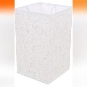 LABRIMP Square Tan/Cream  Fabric Lamp Shade Size 4.7x7.9 in NWT